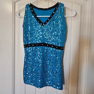 Blue dance tank